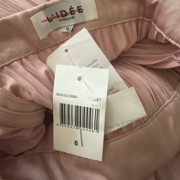 L'IDÉE Renaissance Pleated Open Back Halter Gown - Picture 11 of 11